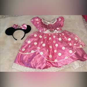 Pink Polka Dot Kids Costume with Headband